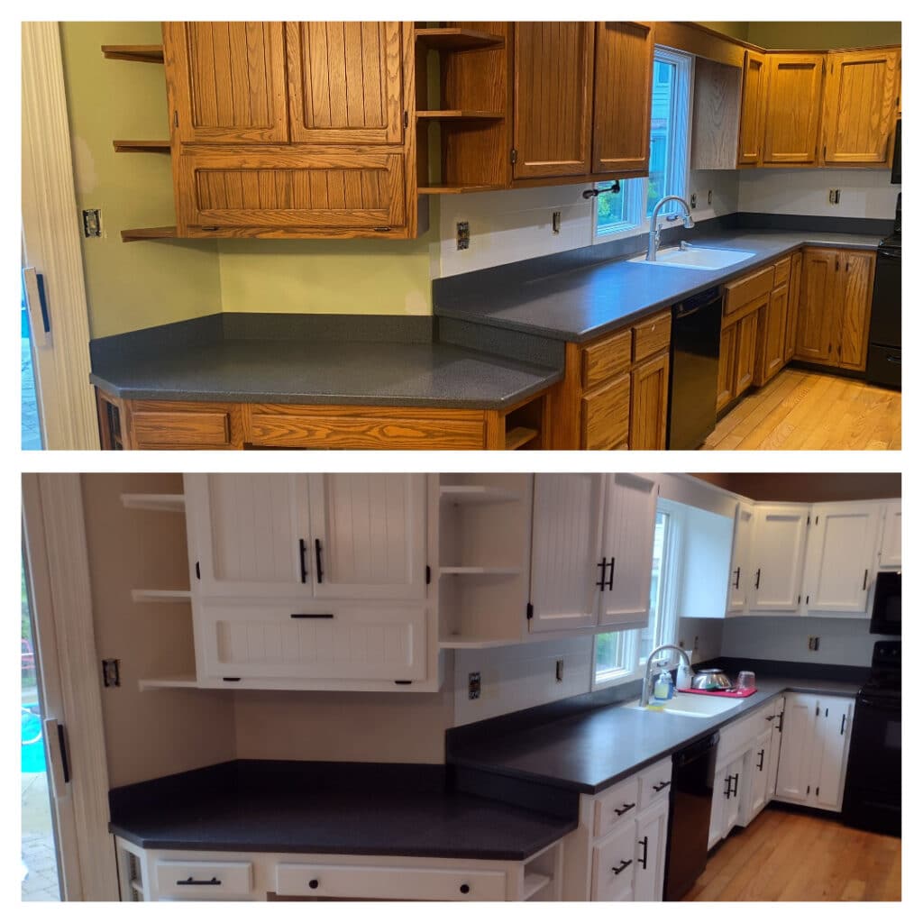 cabinet staining services in carmel in