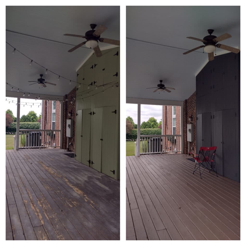 professional deck staining in carmel in