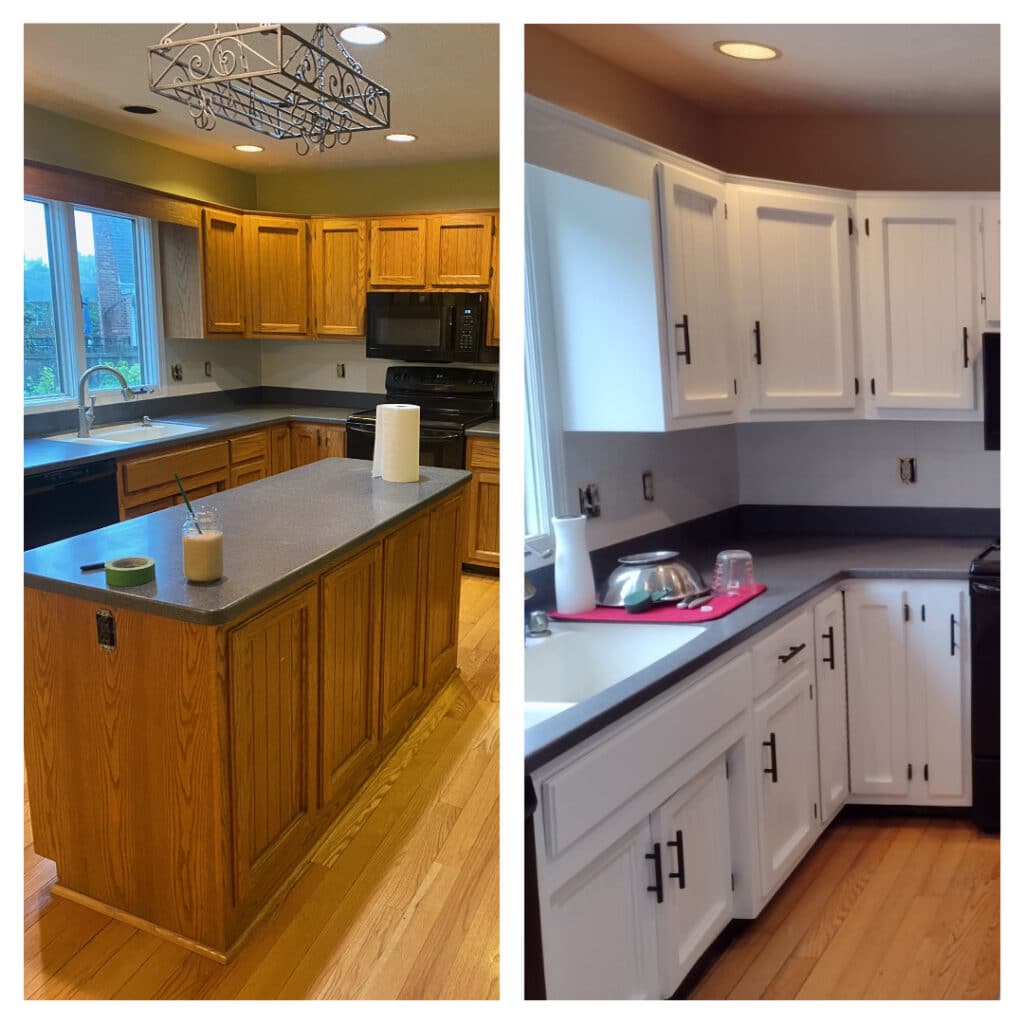 cabinet repainting services in carmel in