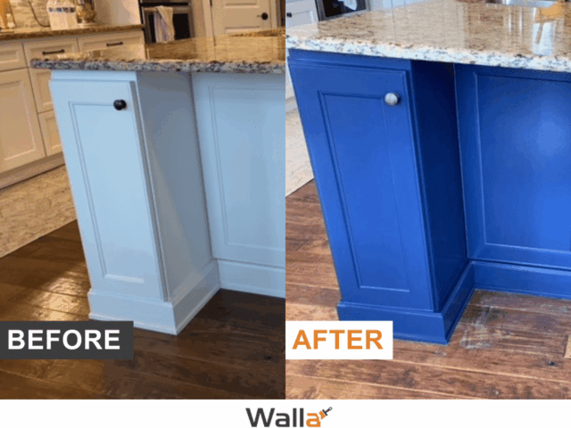 having cabinets professionally painted in carmel in