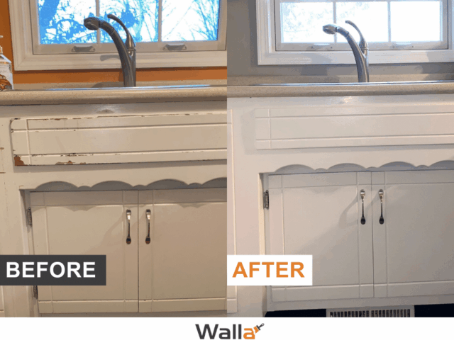 repainting painted cabinets in carmel in